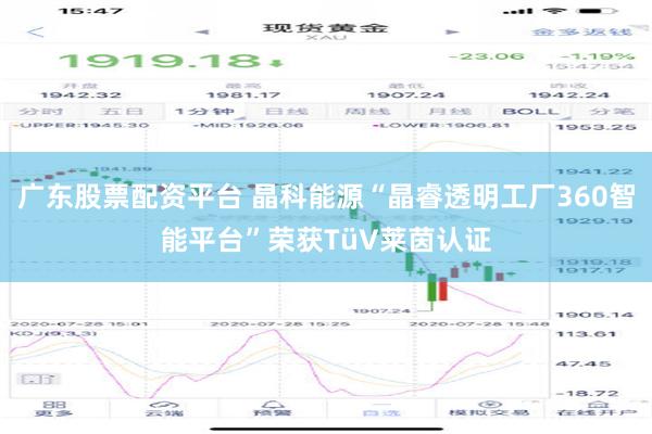 广东股票配资平台 晶科能源“晶睿透明工厂360智能平台”荣获