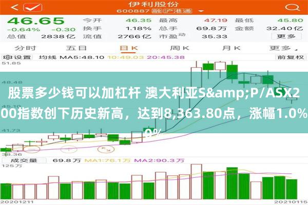 股票多少钱可以加杠杆 澳大利亚S&P/ASX200指数创下历史新高，达到8,363.80点，涨幅1.0%