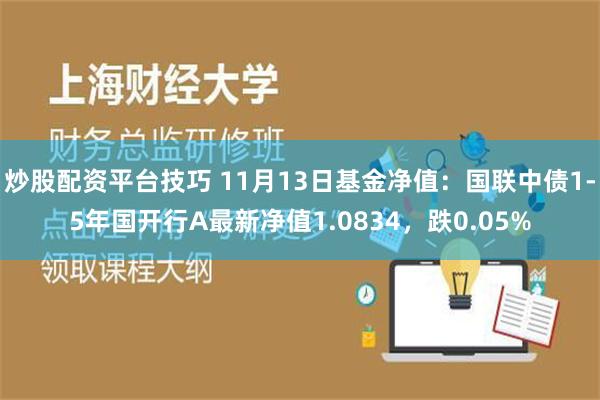 炒股配资平台技巧 11月13日基金净值：国联中债1-5年国开